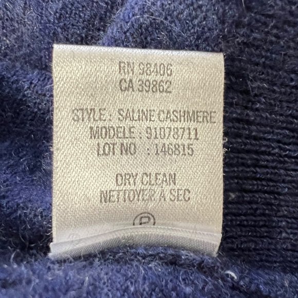 Theory Blue Cashmere V Neck Button Front Slouchy Cardigan Sweater size XS - Picture 10 of 11